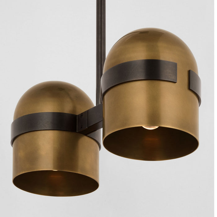 Visual Comfort Modern - AKPD33827BDZ/BWB - LED Pendant - Octavia - Blackened Bronze/Bright Worn Brass