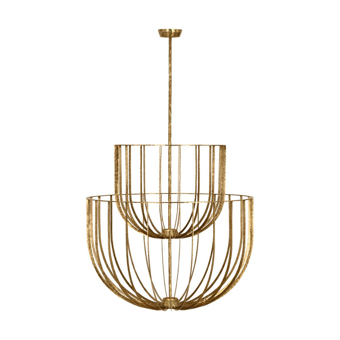 Visual Comfort Modern - SLCH33027PAB - LED Chandelier - Sanchi - Polished Antique Brass