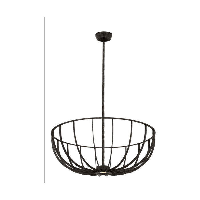 Visual Comfort Modern - SLFM33327AI - LED Semi Flush Mount - Sanchi - Aged Iron