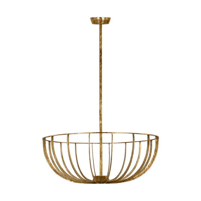 Visual Comfort Modern - SLFM33327PAB - LED Semi Flush Mount - Sanchi - Polished Antique Brass