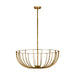 Visual Comfort Modern - SLFM33327PAB - LED Semi Flush Mount - Sanchi - Polished Antique Brass