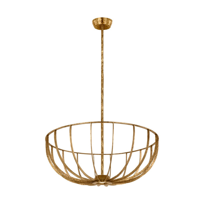 Visual Comfort Modern - SLFM33327PAB - LED Semi Flush Mount - Sanchi - Polished Antique Brass