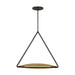 Visual Comfort Modern - PBPD35027BZ/NB - LED Pendant - Cymbal - Dark Bronze/Natural Brass