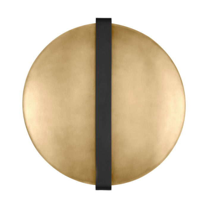 Visual Comfort Modern - PBWS35327BZ/NB - LED Wall Sconce - Cymbal - Dark Bronze/Natural Brass