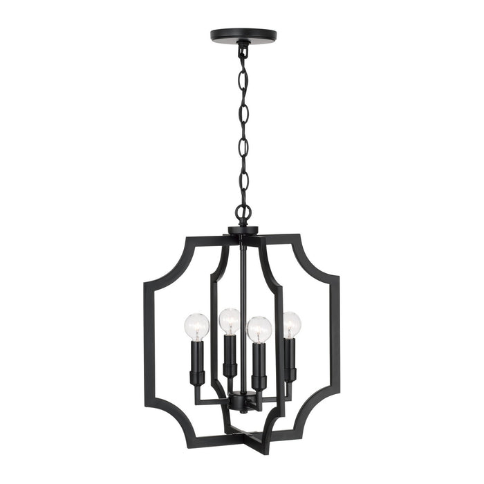 Capital Lighting - AA1037MB - Four Light Foyer Pendant - Courtney - Matte Black