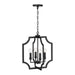 Capital Lighting - AA1037MB - Four Light Foyer Pendant - Courtney - Matte Black