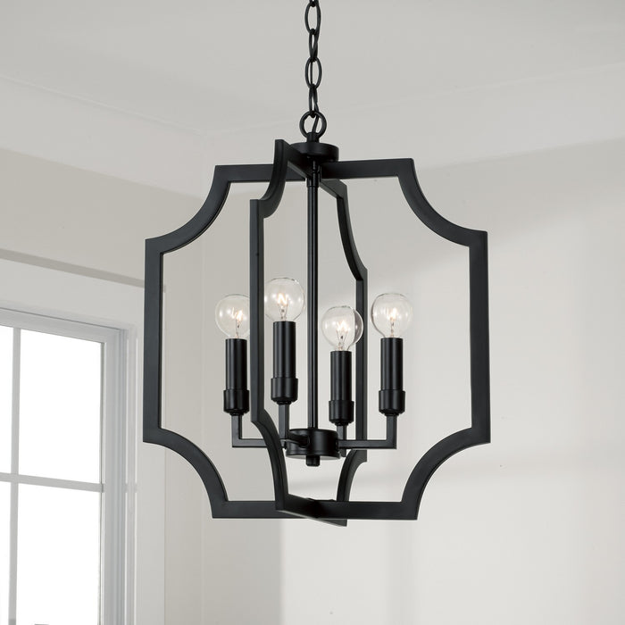 Capital Lighting - AA1037MB - Four Light Foyer Pendant - Courtney - Matte Black