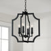 Capital Lighting - AA1037MB - Four Light Foyer Pendant - Courtney - Matte Black
