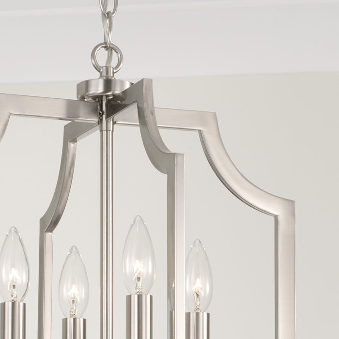 Capital Lighting - AA1037BN - Four Light Foyer Pendant - Courtney - Brushed Nickel