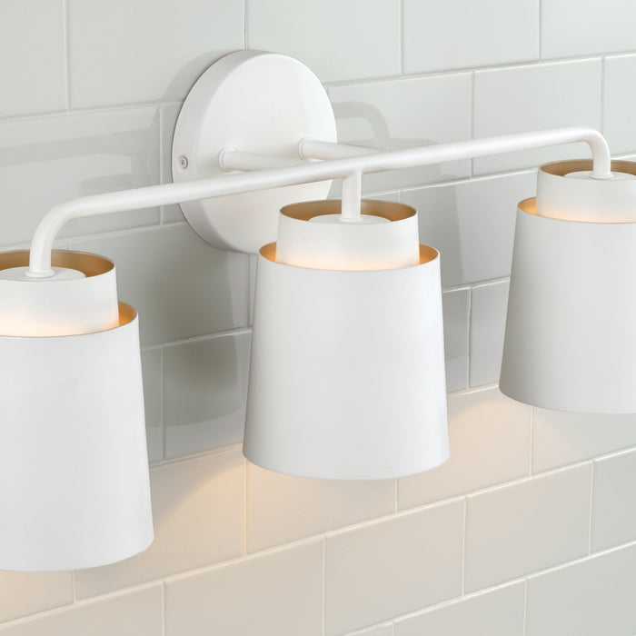 Capital Lighting - AA1036WE - Three Light Vanity - Pratt - Matte White