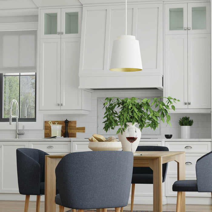 Capital Lighting - AA1034WE - One Light Pendant - Pratt - Matte White