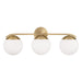 Capital Lighting - AA1033MA - Three Light Vanity - Oliver - Matte Brass