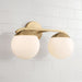 Capital Lighting - AA1032MA - Two Light Vanity - Oliver - Matte Brass