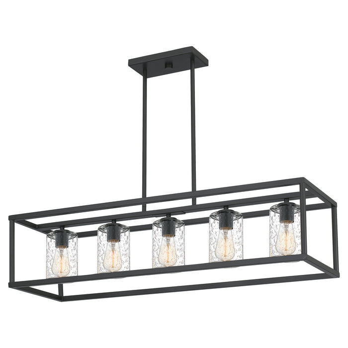 Quoizel - NHR5538OZ - Five Light Linear Chandelier - New Harbor - Old Bronze