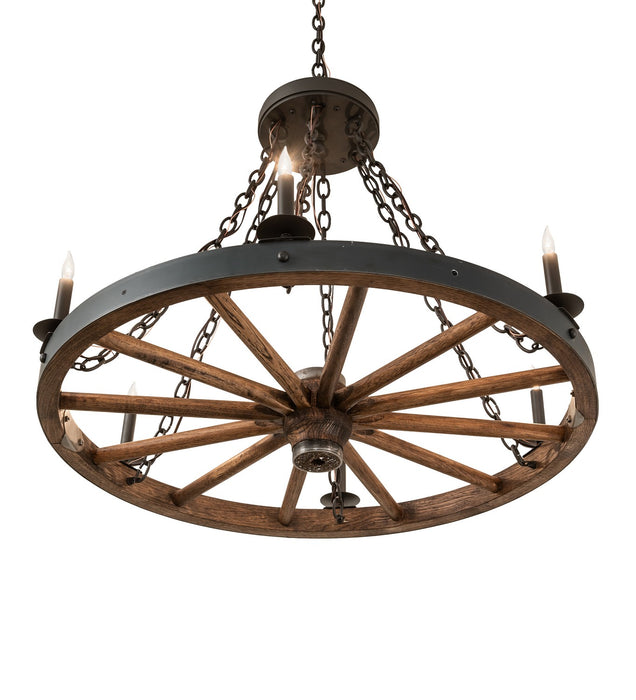 Meyda Tiffany - 266690 - Six Light Chandelier - Wagon Wheel