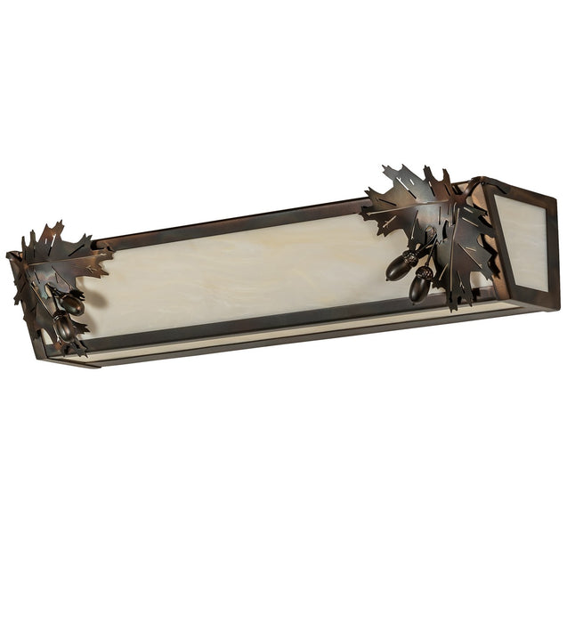 Meyda Tiffany - 267416 - Four Light Vanity - Oak Leaf & Acorn - Antique Copper,Burnished