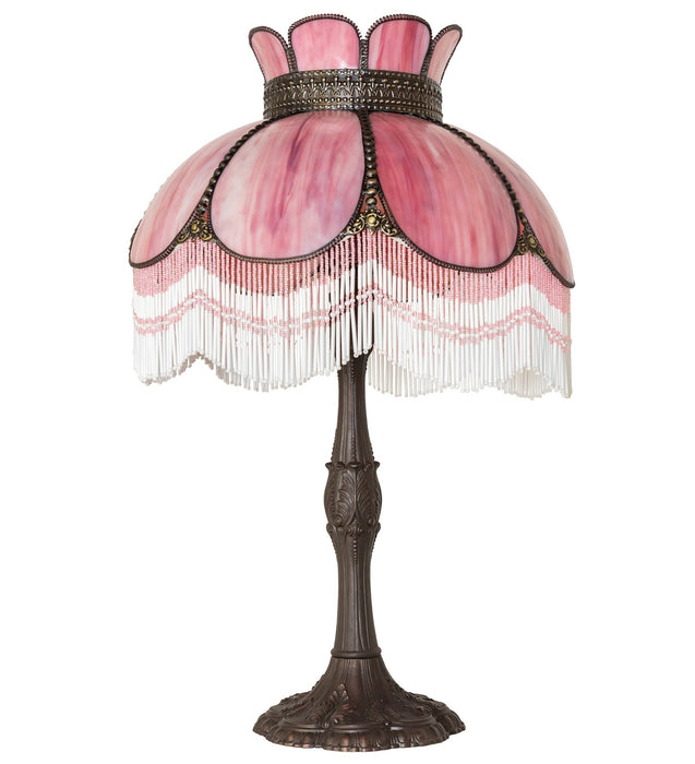 Meyda Tiffany - 270013 - One Light Table Lamp - Annabelle - Mahogany Bronze