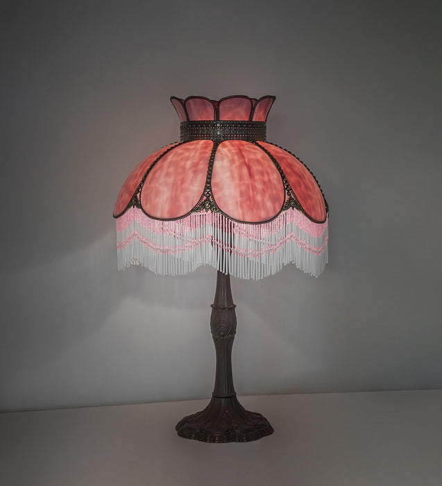 Meyda Tiffany - 270013 - One Light Table Lamp - Annabelle - Mahogany Bronze