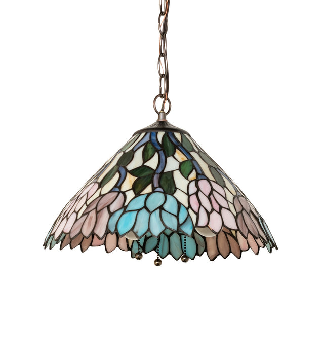 Meyda Tiffany - 270500 - Three Light Pendant - Wisteria