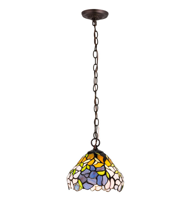 Meyda Tiffany - 270649 - One Light Mini Pendant - Duffner & Kimberly Laburnum - Mahogany Bronze