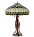 Meyda Tiffany - 65469 - Three Light Table Lamp - Tiffany Edwardian - Mahogany Bronze