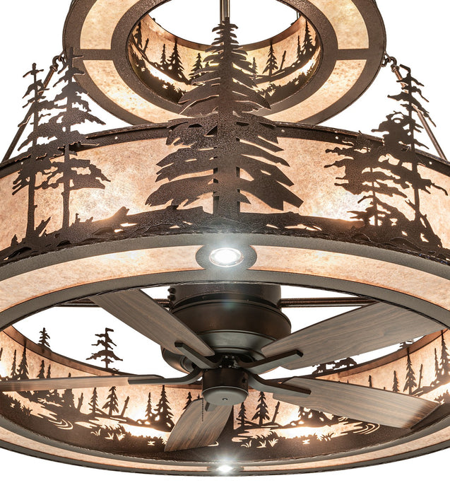 Meyda Tiffany - 266427 - 16 Light Chandel-Air - Tall Pines - Copper Vein