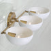 Capital Lighting - 151431AW - Three Light Vanity - Reece - Aged Brass and White