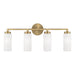 Capital Lighting - 151741AD - Four Light Vanity - Alyssa - Aged Brass