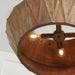 Capital Lighting - 351041LW - Four Light Pendant - Nadeau - Light Wood and Patinaed Brass