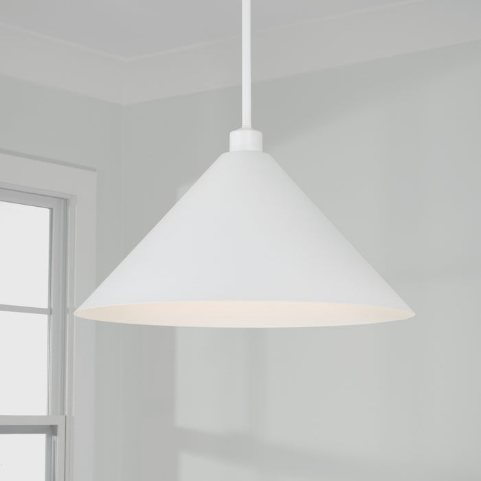 Capital Lighting - 351311WE - One Light Pendant - Alden - Matte White