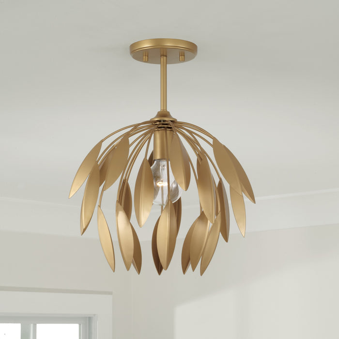 Capital Lighting - 351811GF - One Light Pendant - Margeaux - Buffed Gold