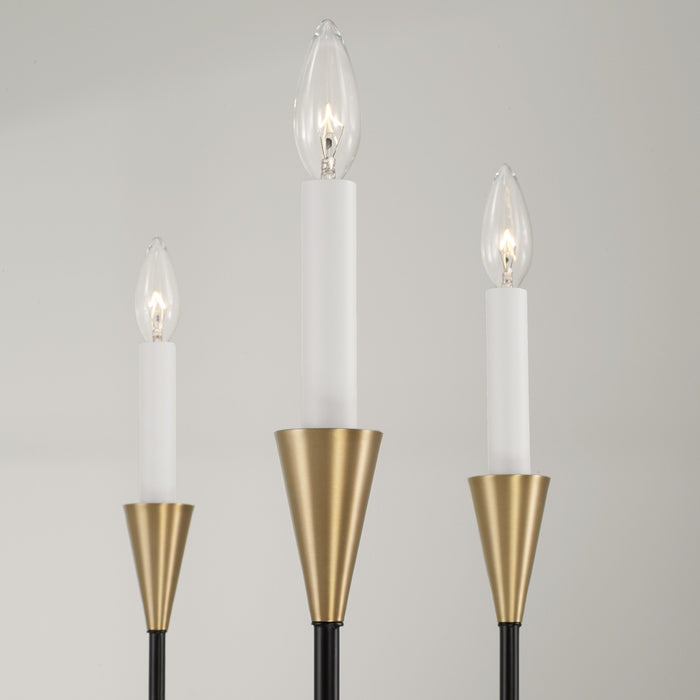 Capital Lighting - 451961AB - Six Light Chandelier - Avant - Aged Brass and Black
