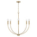 Capital Lighting - 452161AD - Six Light Chandelier - Ansley - Aged Brass