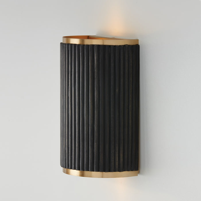 Capital Lighting - 650721KR - Two Light Wall Sconce - Donovan - Black Stain and Matte Brass