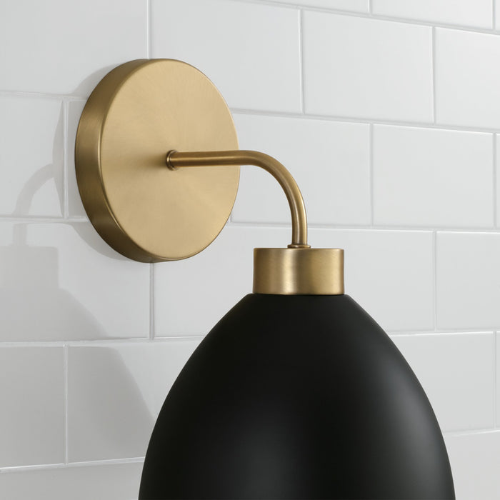 Capital Lighting - 652011AB - One Light Wall Sconce - Ross - Aged Brass and Black