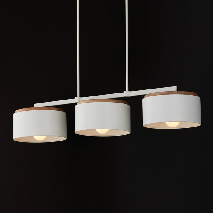 Capital Lighting - 850931LT - Three Light Island Pendant - Liam - Light Wood and White