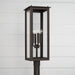 Capital Lighting - 934643OZ - Four Light Outdoor Post-Lantern - Hunt - Oiled Bronze