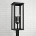 Capital Lighting - 934643BK - Four Light Outdoor Post-Lantern - Hunt - Black