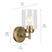 Kichler - 45910NBR - One Light Wall Sconce - Winslow - Natural Brass