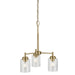 Kichler - 44029NBR - Three Light Mini Chandelier - Winslow - Natural Brass