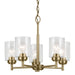 Kichler - 44030NBR - Five Light Chandelier - Winslow - Natural Brass