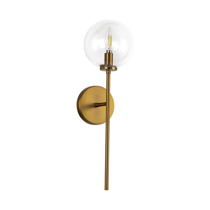 Alora - WV549101AGCL - One Light Wall Vanity - Cassia - Aged Brass/Clear Glass