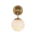 Alora - WV407306BGGO - One Light Wall Vanity - Fiore - Brushed Gold/Glossy Opal Glass