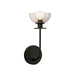 Alora - WV515205MBCL - One Light Wall Vanity - Sylvia - Matte Black/Clear Glass