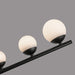Kuzco Lighting - CH55524-BK/OP - LED Chandelier - Juniper - Black/Opal Glass