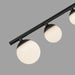 Kuzco Lighting - SF55525-BK/OP - LED Semi-Flush Mount - Juniper - Black/Opal Glass