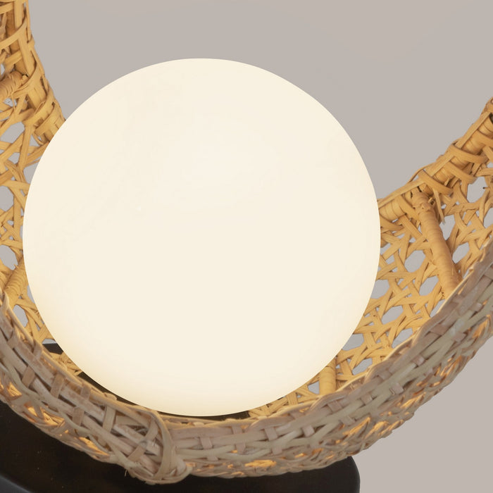 Kuzco Lighting - TL20610-BK/OP - LED Table Lamp - Lanai - Black/Opal Glass