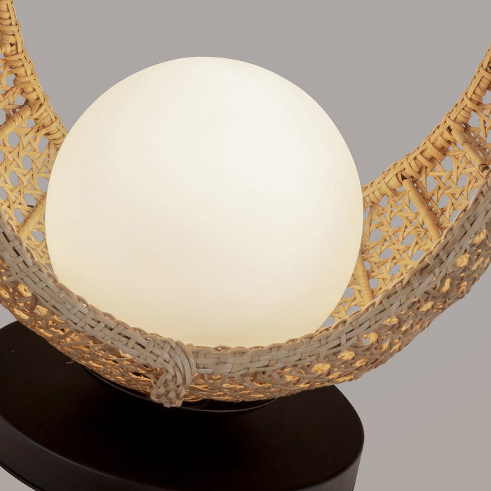 Kuzco Lighting - TL20616-BK/OP - LED Table Lamp - Lanai - Black/Opal Glass