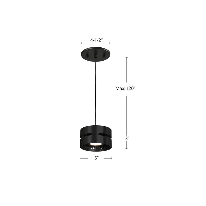 Kuzco Lighting - PD6705-BK-UNV - LED Pendant - Oxford - Black