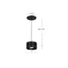 Kuzco Lighting - PD6705-BK-UNV - LED Pendant - Oxford - Black